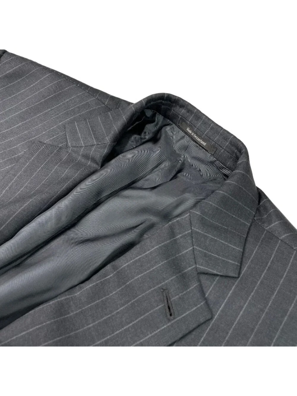 Ermenegildo Zegna Men's Recent Label Mila 100% Wool Blazer Gray Stripe • 48R US